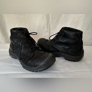 Keen Men's Neutral Black Comfy Casual Leather Boots